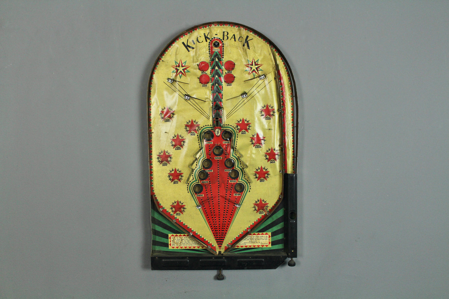 1930s "Kick-Back" Pinball Game