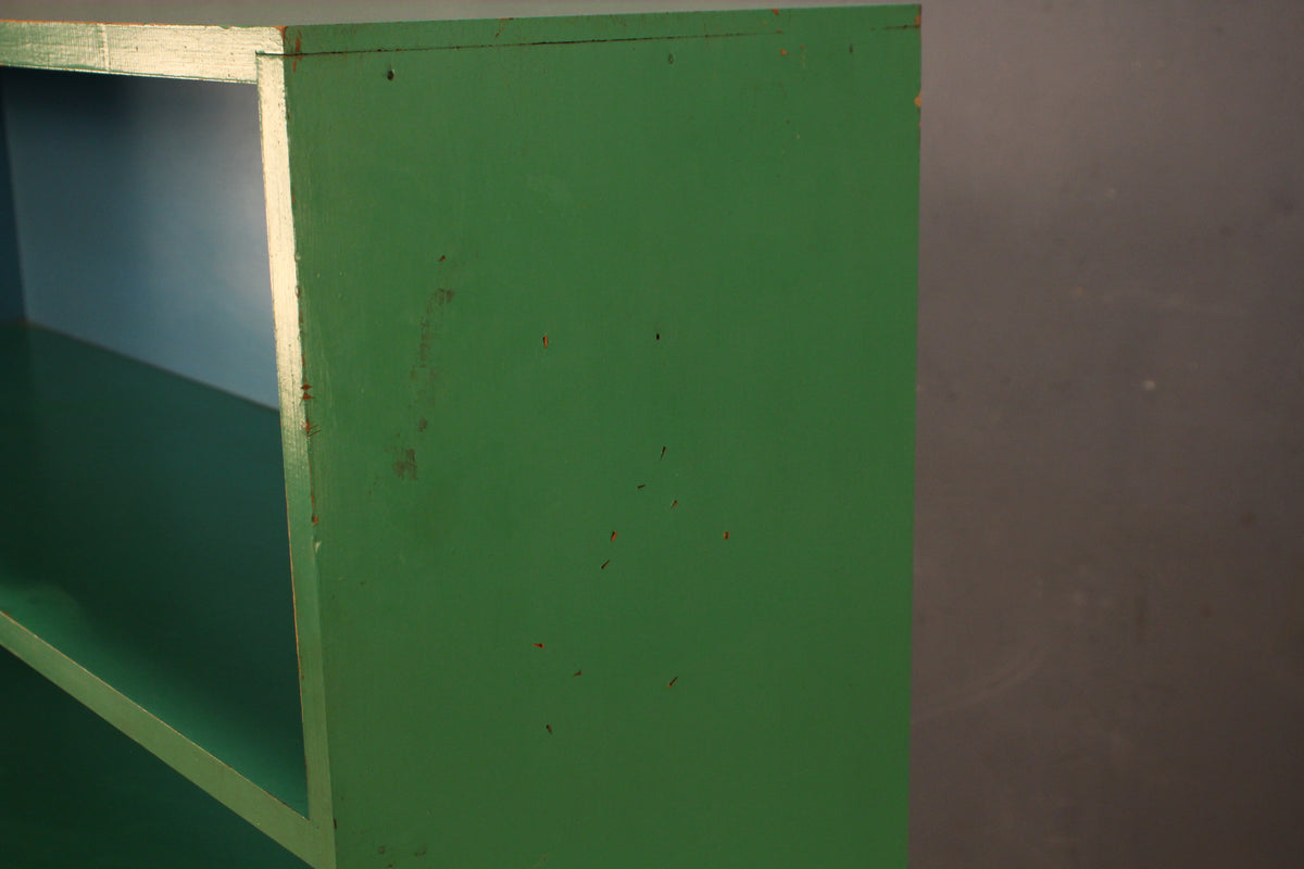 Green & Blue 4-Tier Bookshelf