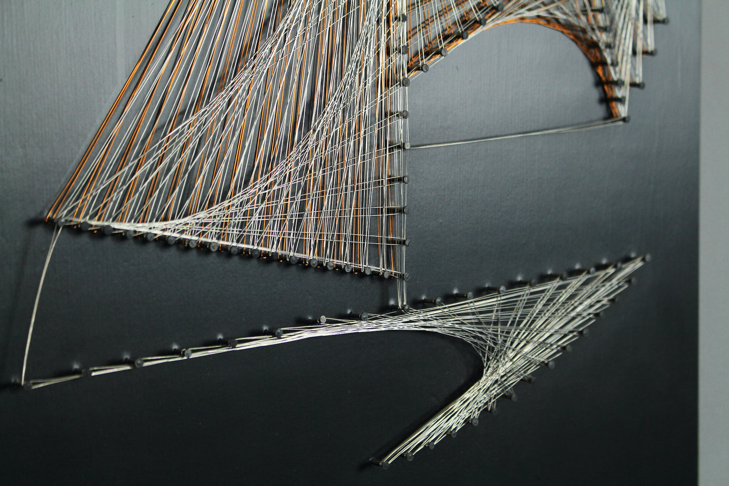 1970s Sailboat Wire Art