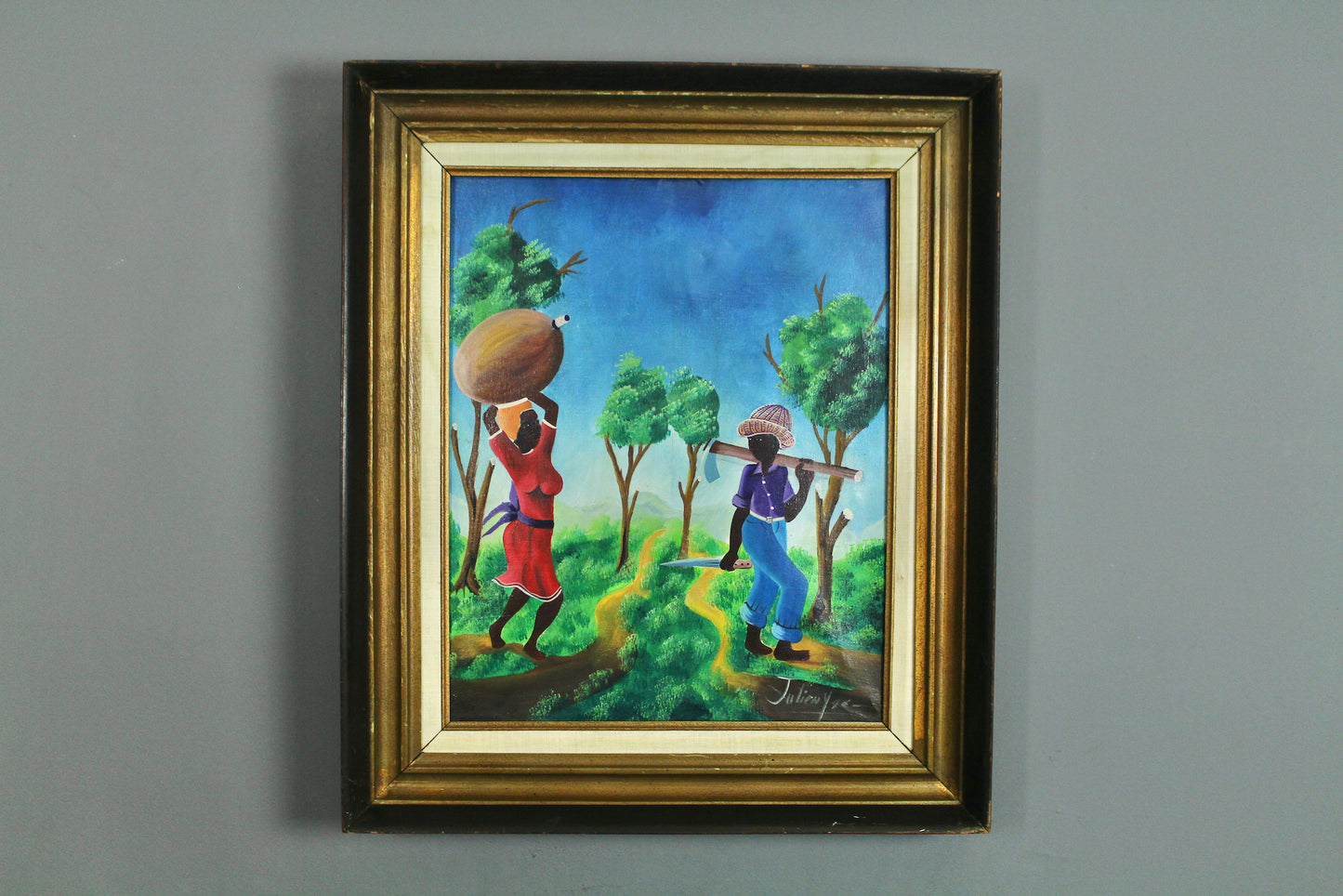 "Village Errands" Painting