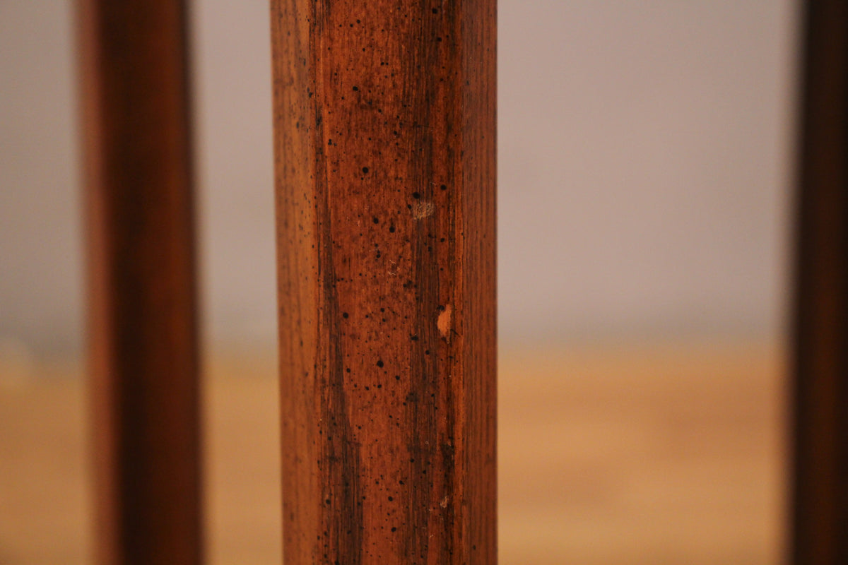 Octagonal Burl Wood Side Table