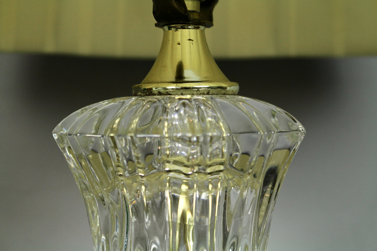Elegant Cut Glass Table Lamp