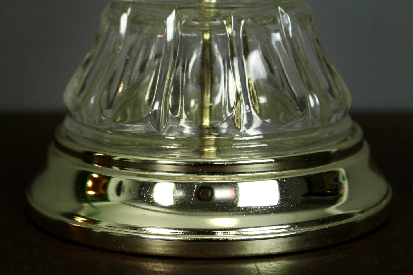 Elegant Cut Glass Table Lamp