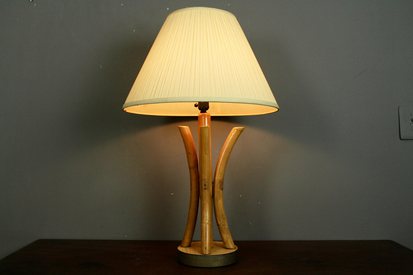 Rattan & Bamboo Table Lamp
