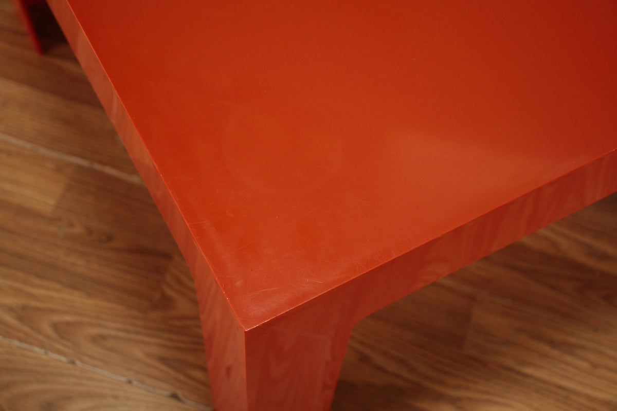 Retro Red Plastic Side Table