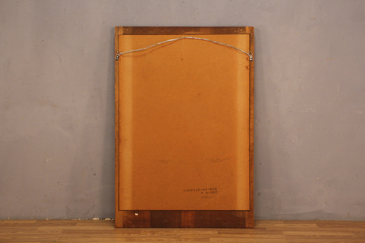 Mid Century Arched Walnut Mirror