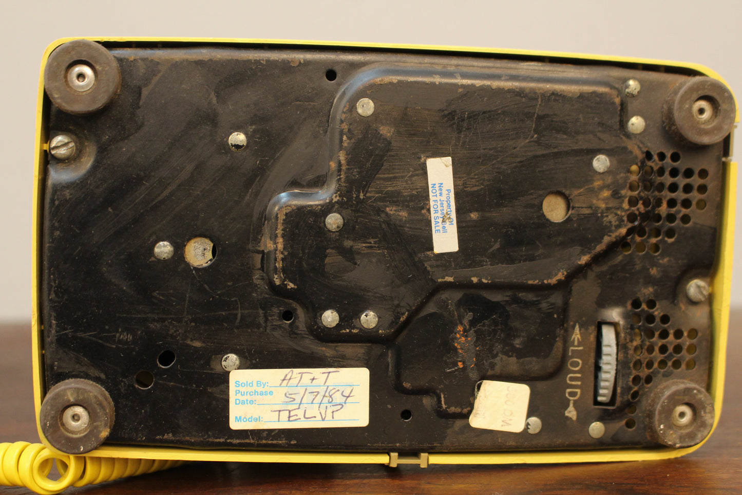 Yellow Rotary Telephone