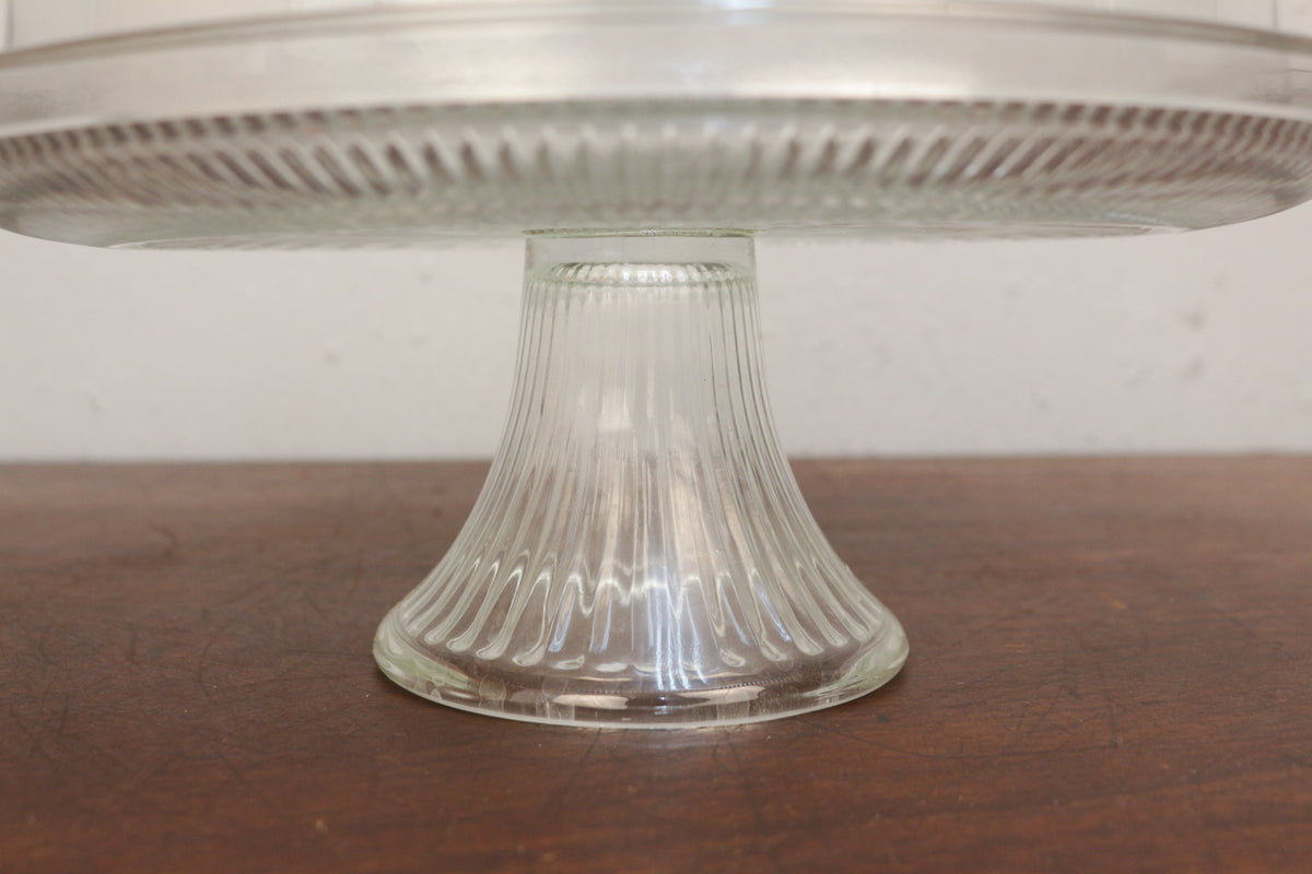 Glass Cake Stand with Lid
