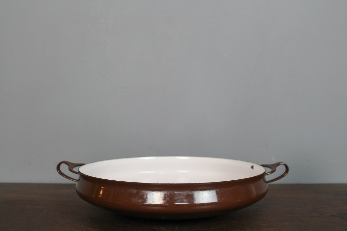 Dansk Cocoa Enamel Paella Dish
