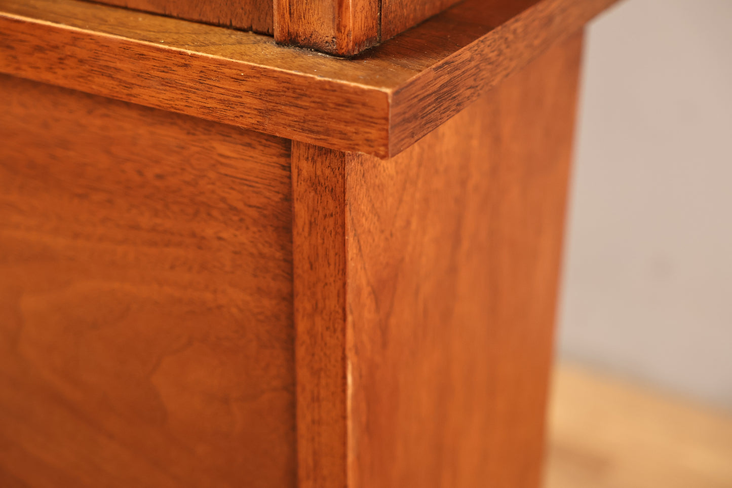 Walnut Groove Full Sliding-Door Headboard - ONLINE ONLY