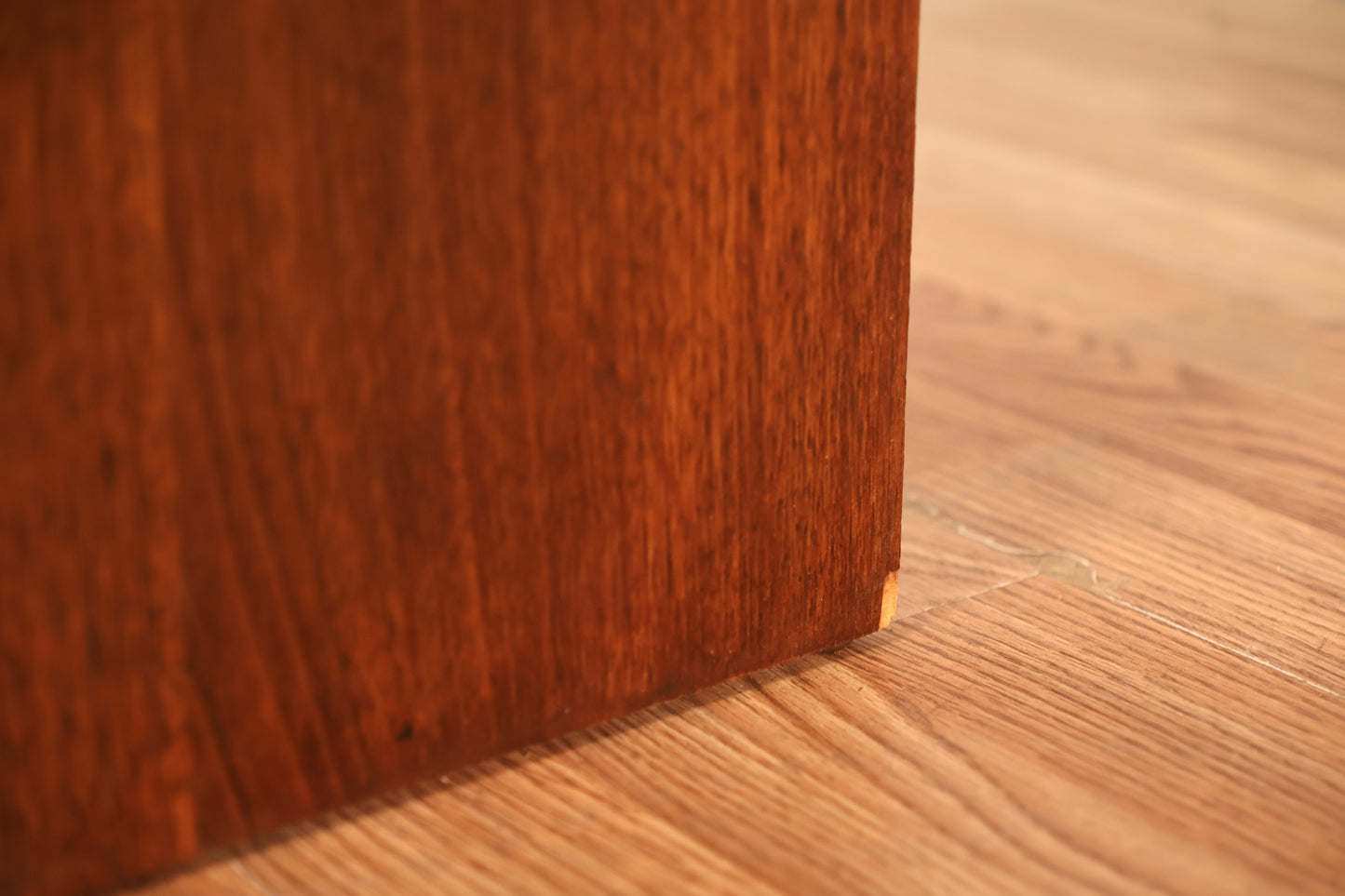 Walnut Block Full Sliding-Door Headboard - ONLINE ONLY