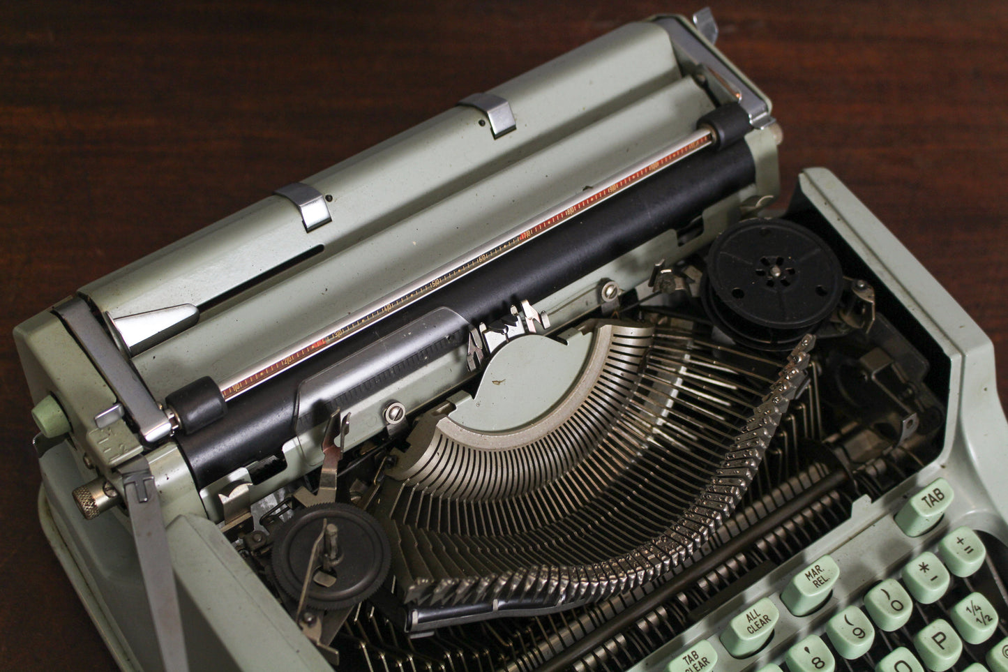 1960s Hermes 3000 Seafoam Typewriter