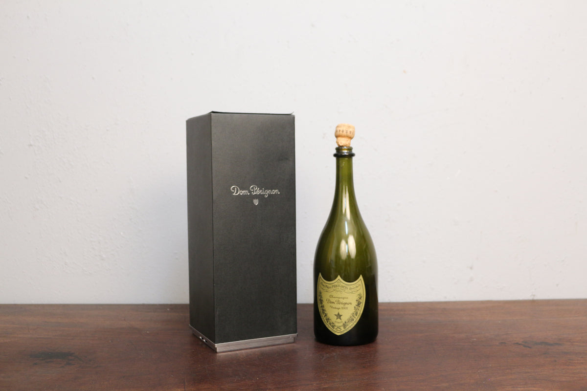 Lot of 3 Dom Perignon Champagne Bottles with Box