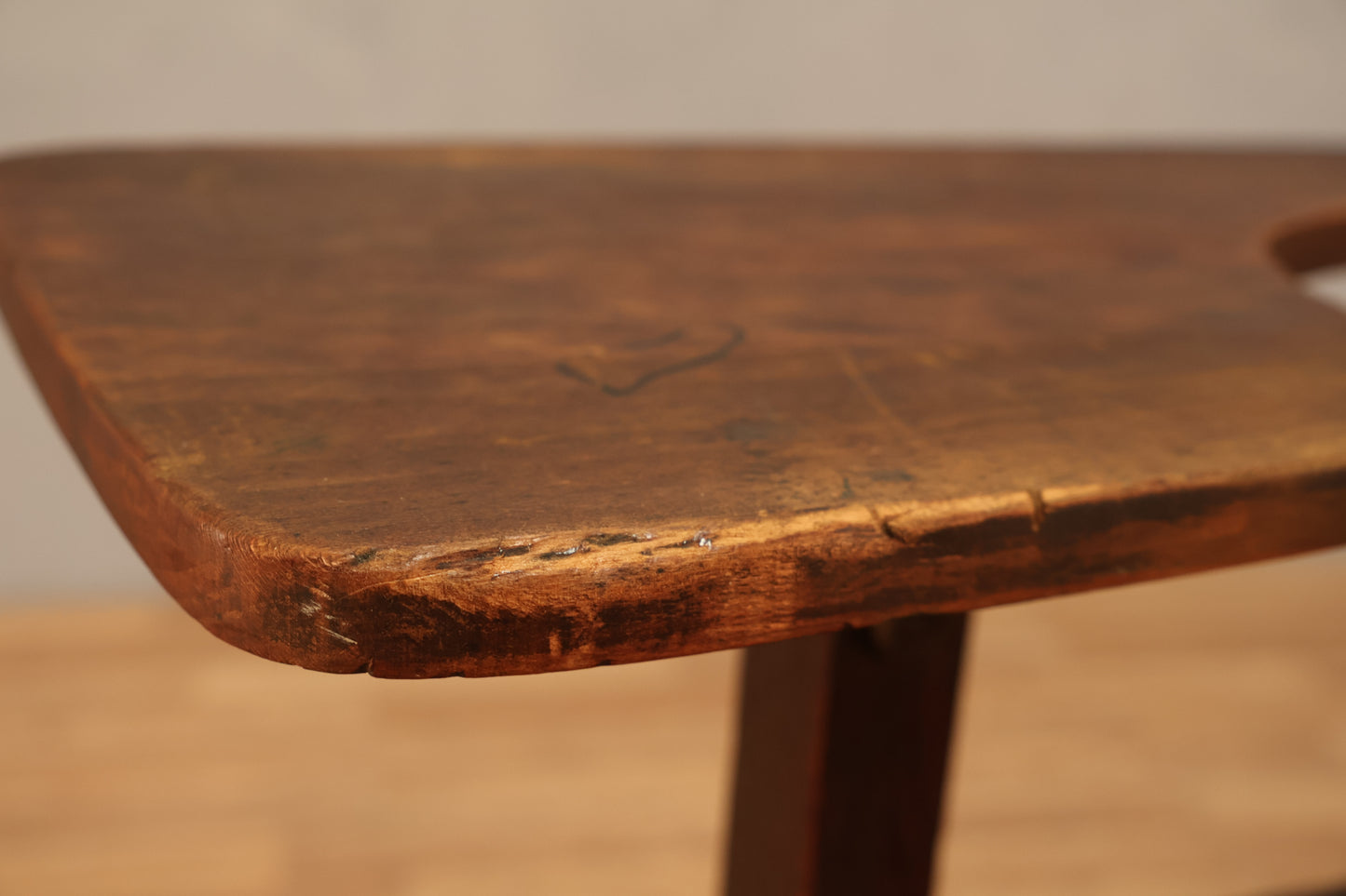 Dark Wood School Desk Chair