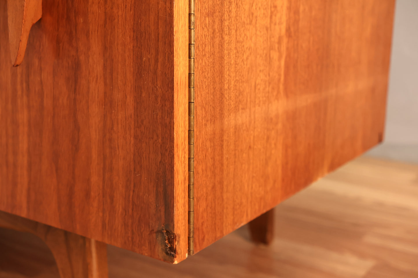 Large Sculptural Walnut 9-Drawer Credenza