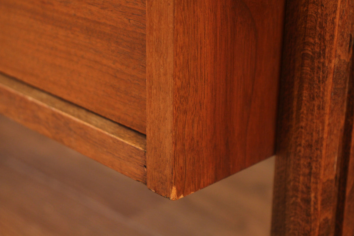Mid Century Walnut Open Wall Unit