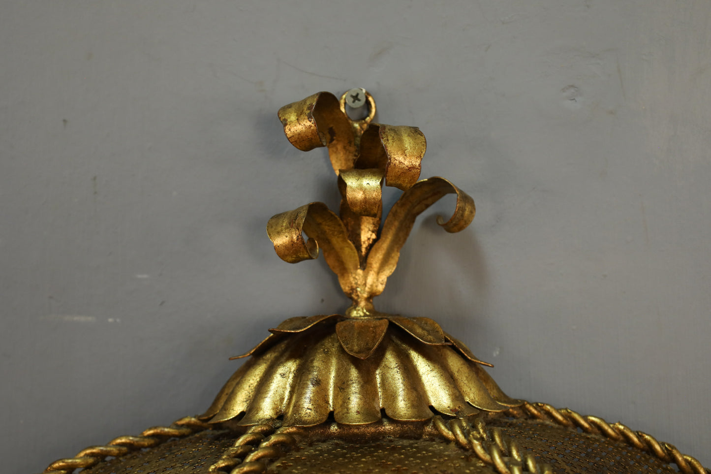 Moroccan Brass Candelabra Wall Sconce