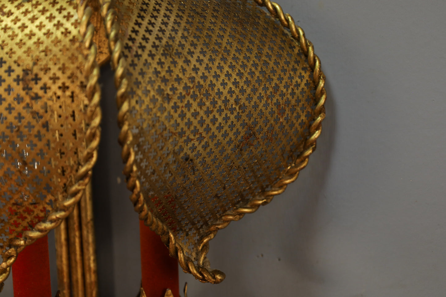Moroccan Brass Candelabra Wall Sconce