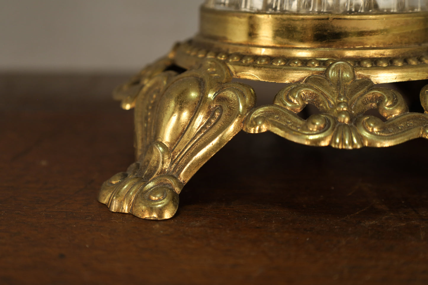 Ornate Gold & Crystal Table Lamp