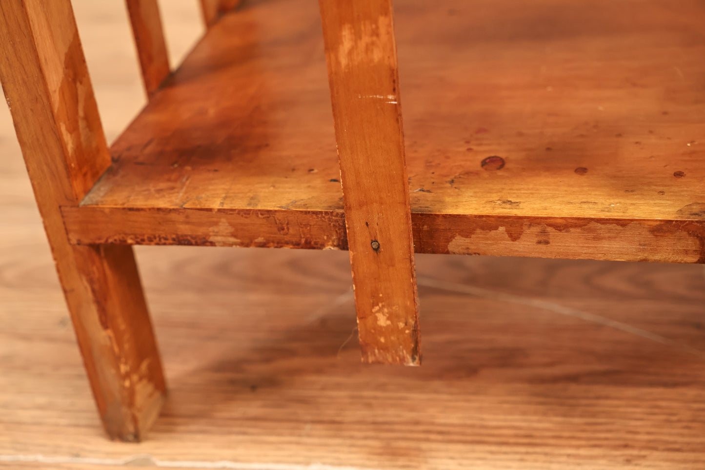 Rustic Mission-Style Small Bookshelf