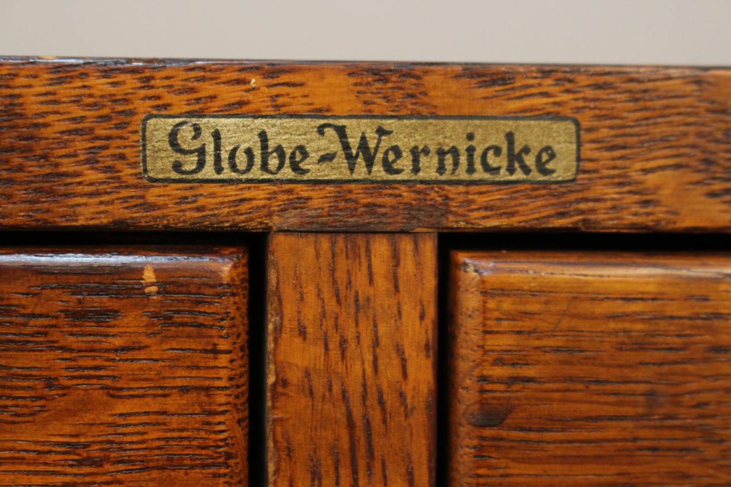 Globe-Wernicke Oak 2-Drawer Organizer