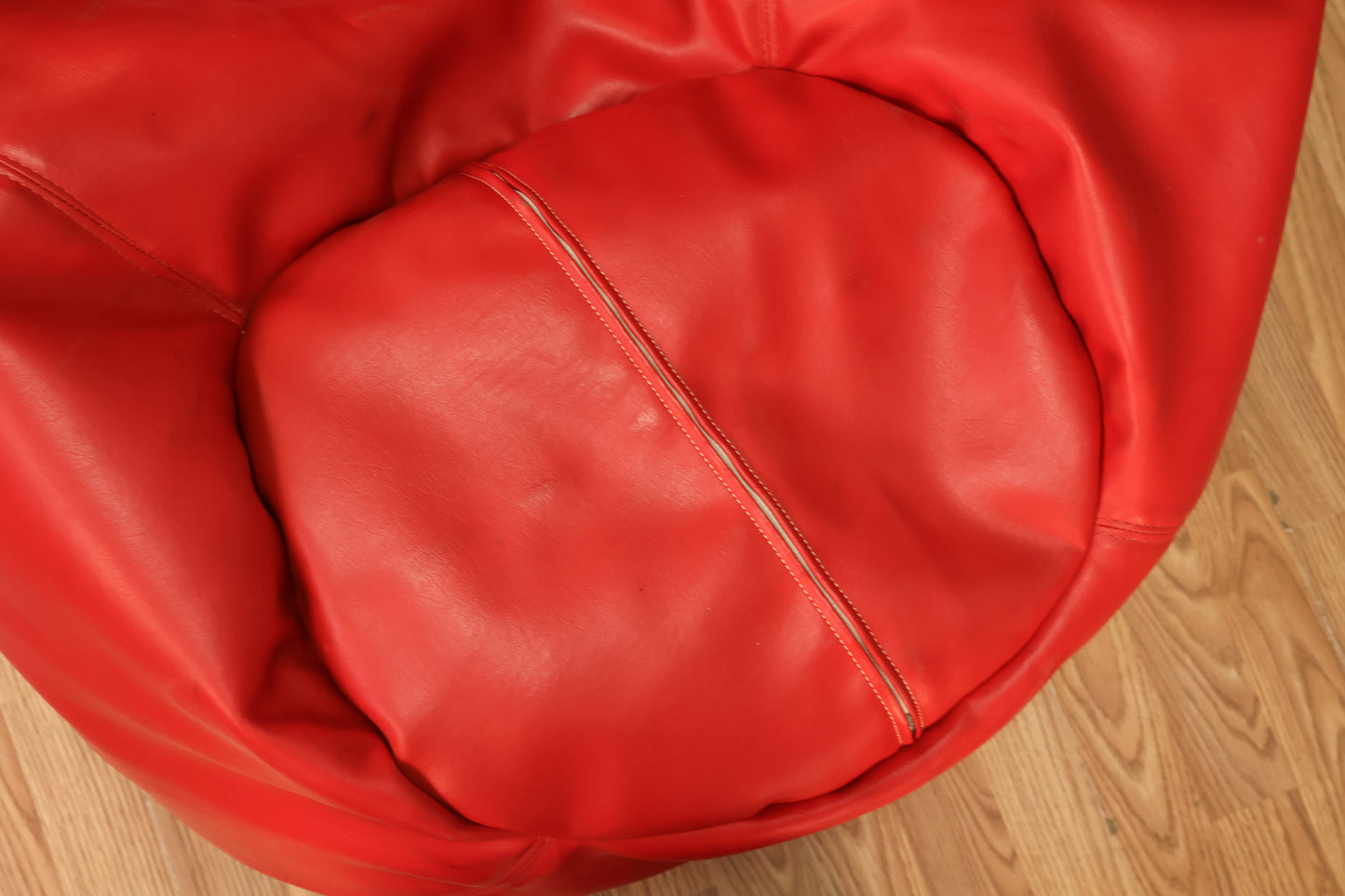 Cherry Vinyl Bean Bag Chair
