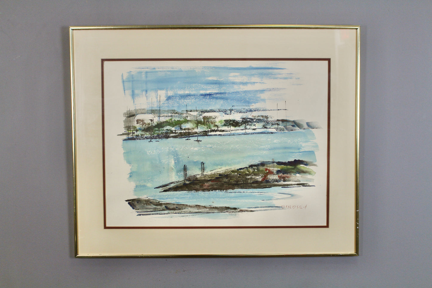 "Bermuda Harbor" Alfred Birdsey Print