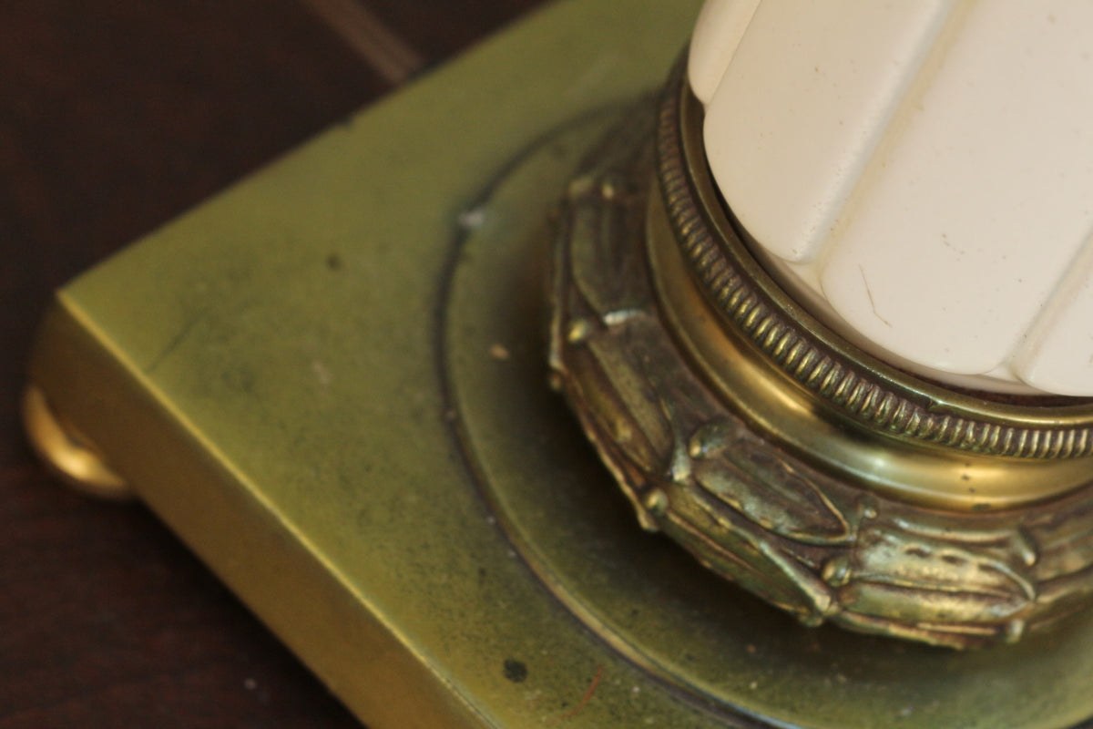 Stiffel Porcelain & Brass Table Lamp