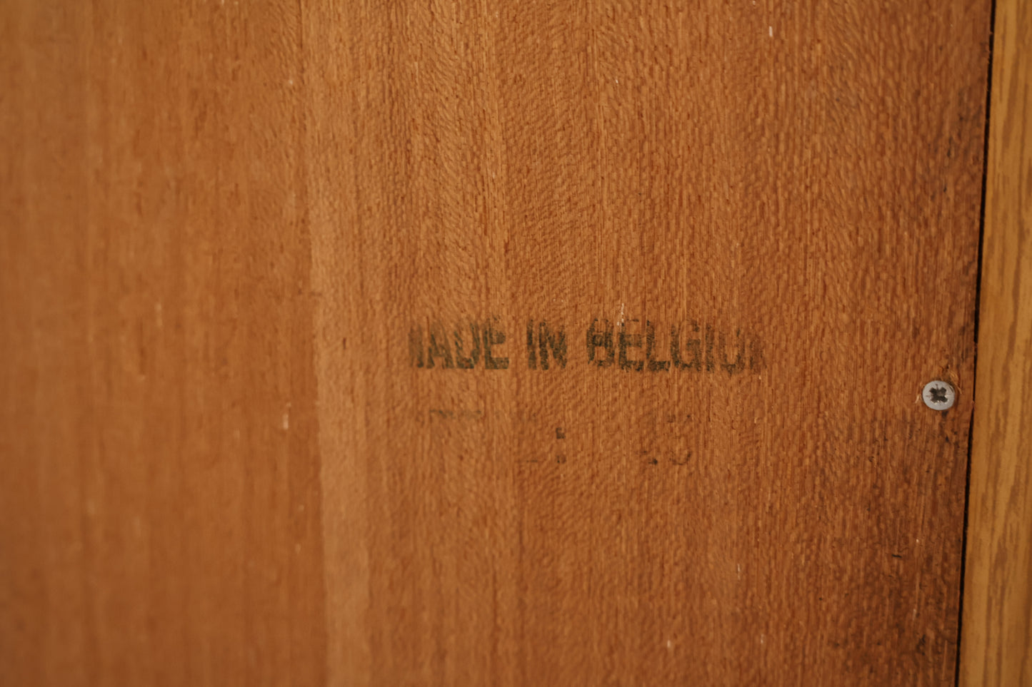 Teak & Smoked Glass Flip-Top Media Cabinet