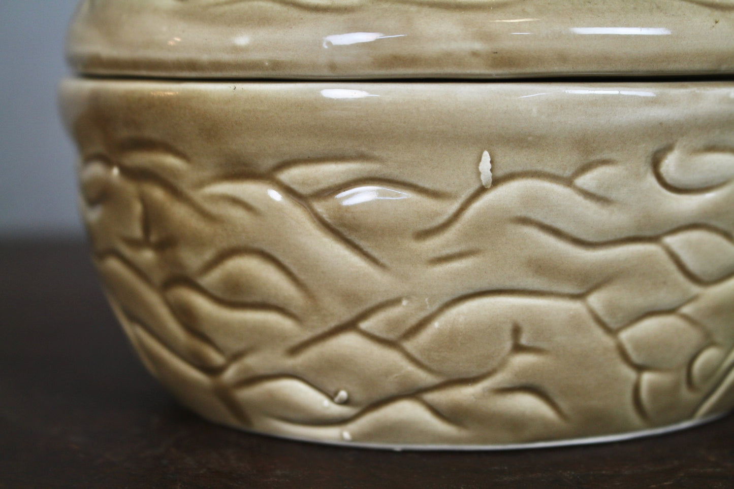 Small Ceramic "Squirrel's Nut" Cookie Jar