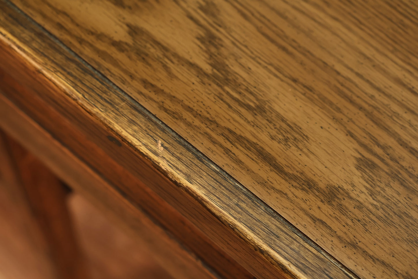Slim Oak & Laminate 1-Drawer Desk