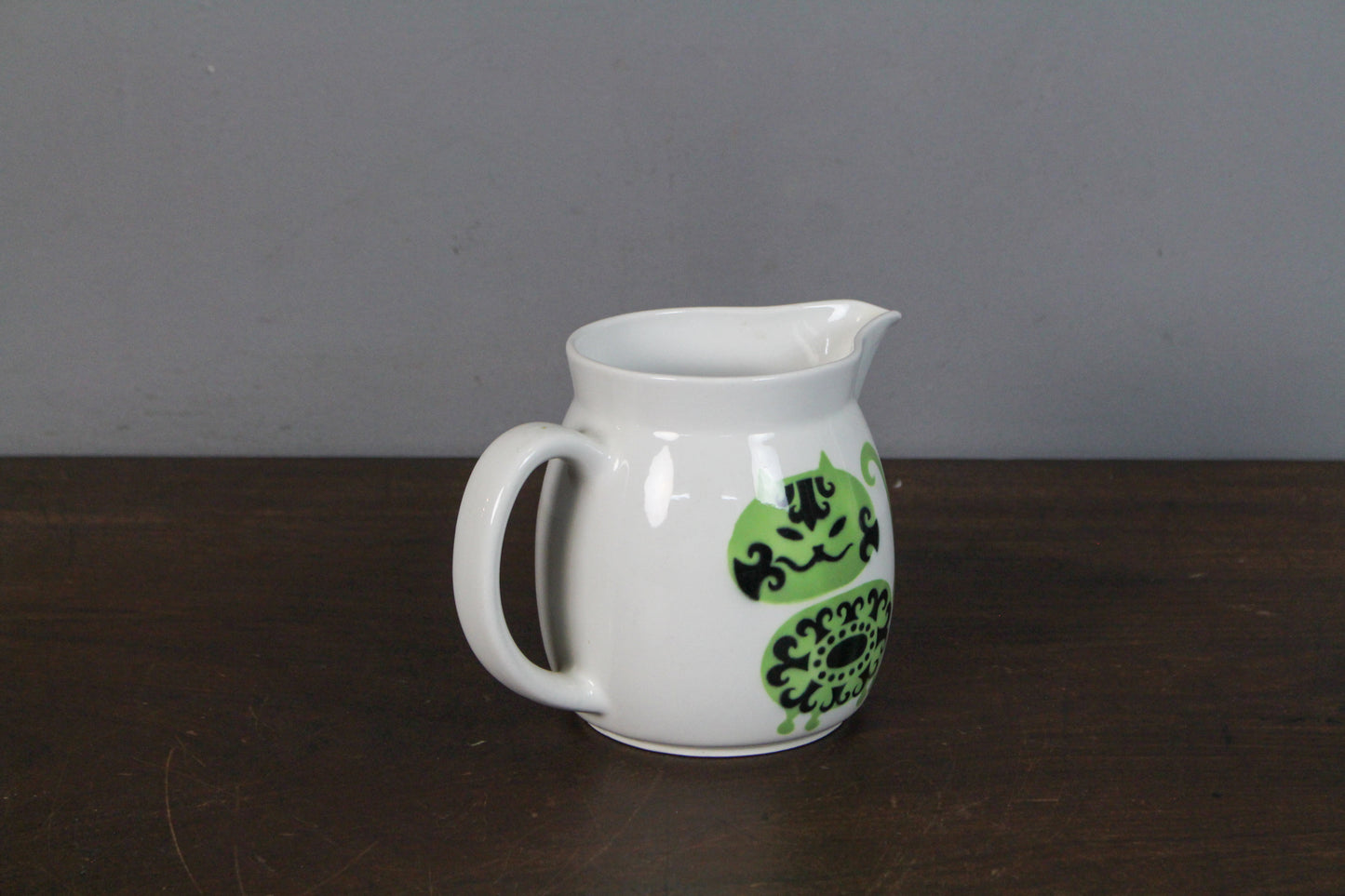Painted Ceramic Wildflower Pitcher