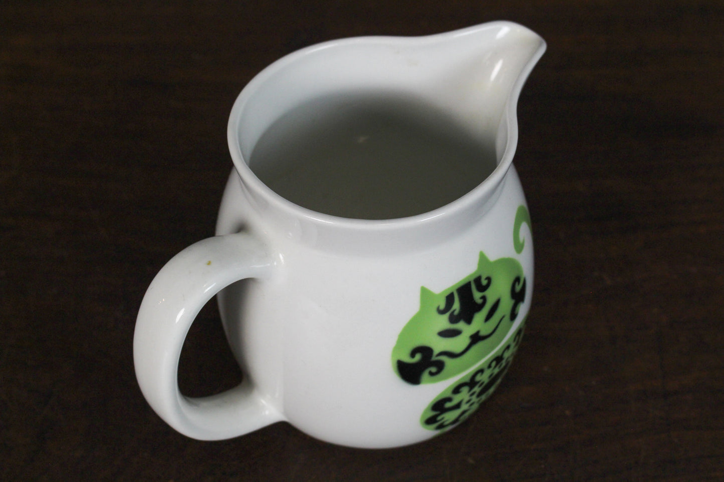 Painted Ceramic Wildflower Pitcher