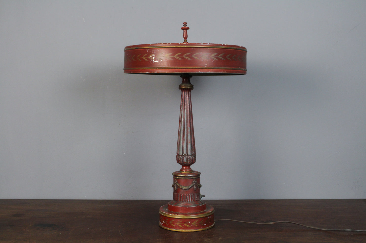 Large Rattan & Laminate Table - ONLINE ONLY