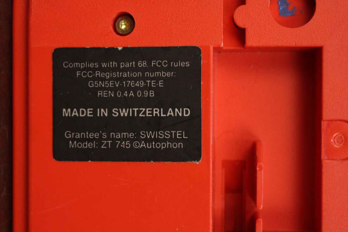 Postmodern Swisstel Red Telephone