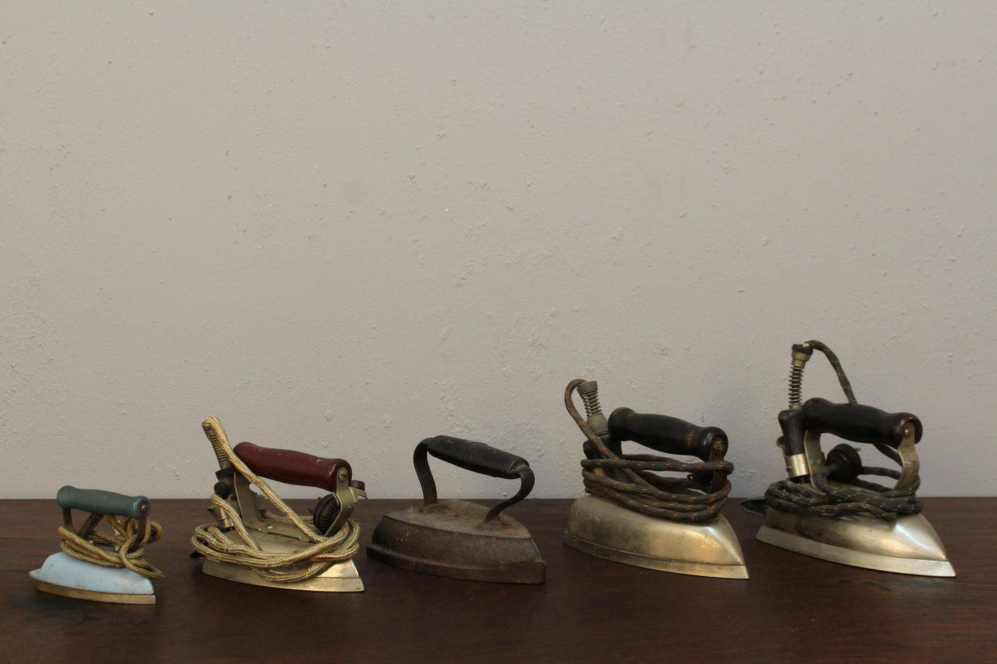 Lot of 5 Antique Irons