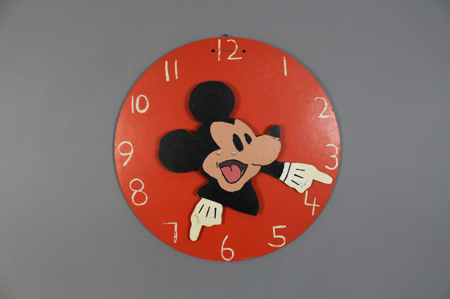 Handmade Mickey Mouse Interactive Clock