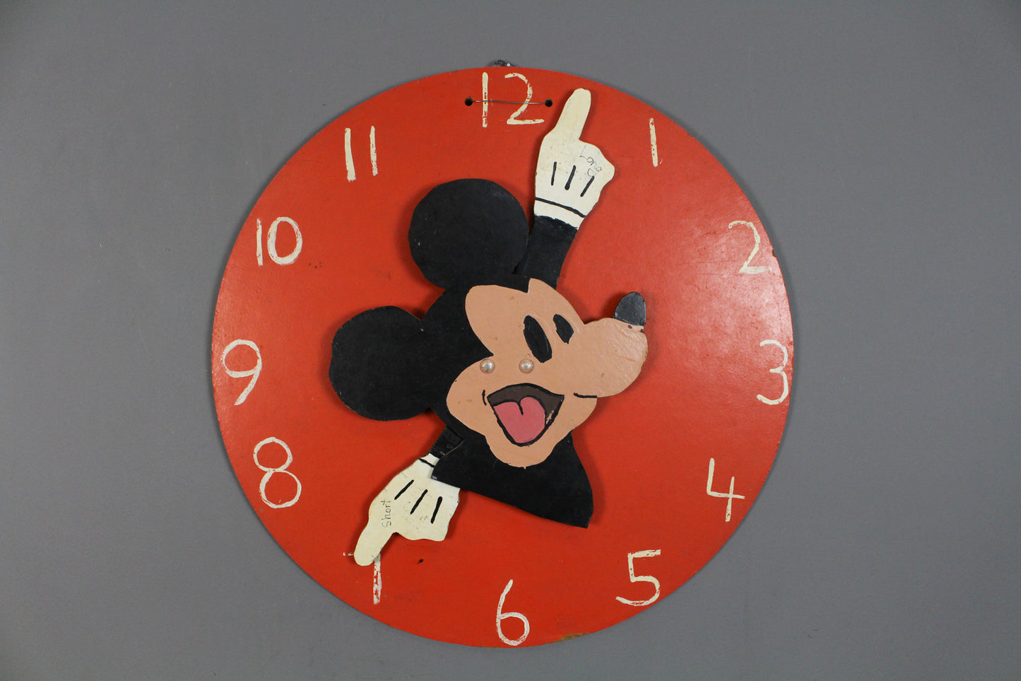 Handmade Mickey Mouse Interactive Clock