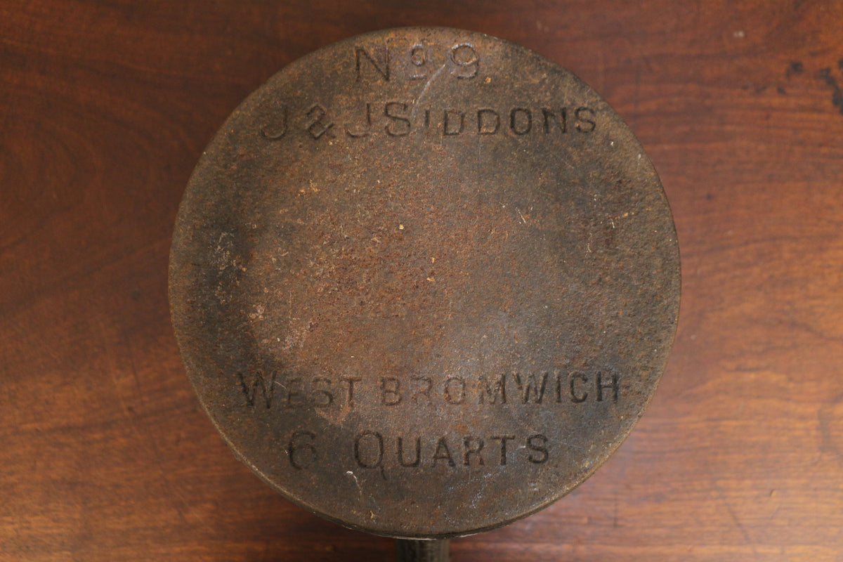 J&J Siddons 1800s Cast Iron Pot
