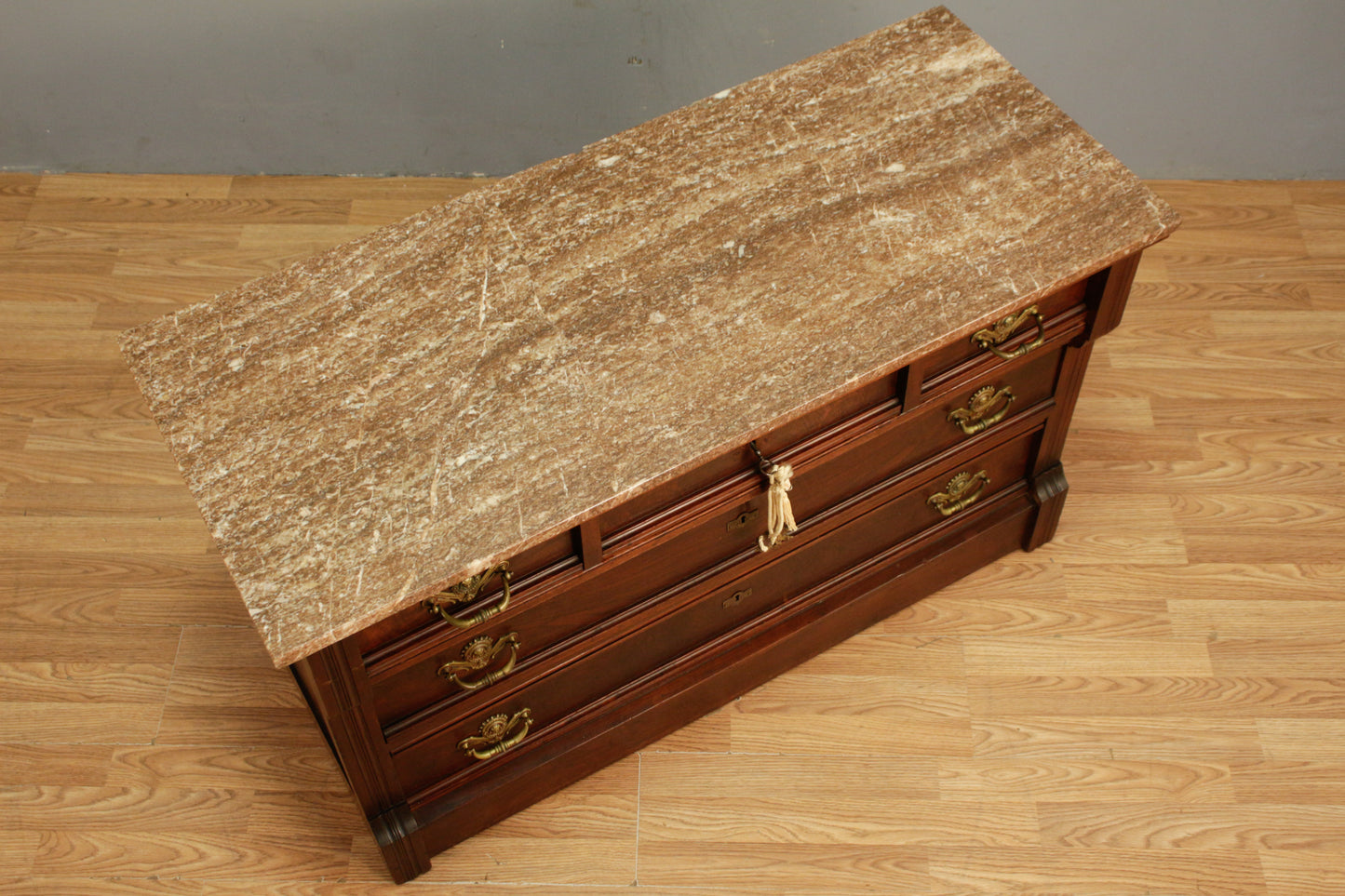 Victorian Marble-Top 5-Drawer Dresser - ONLINE ONLY