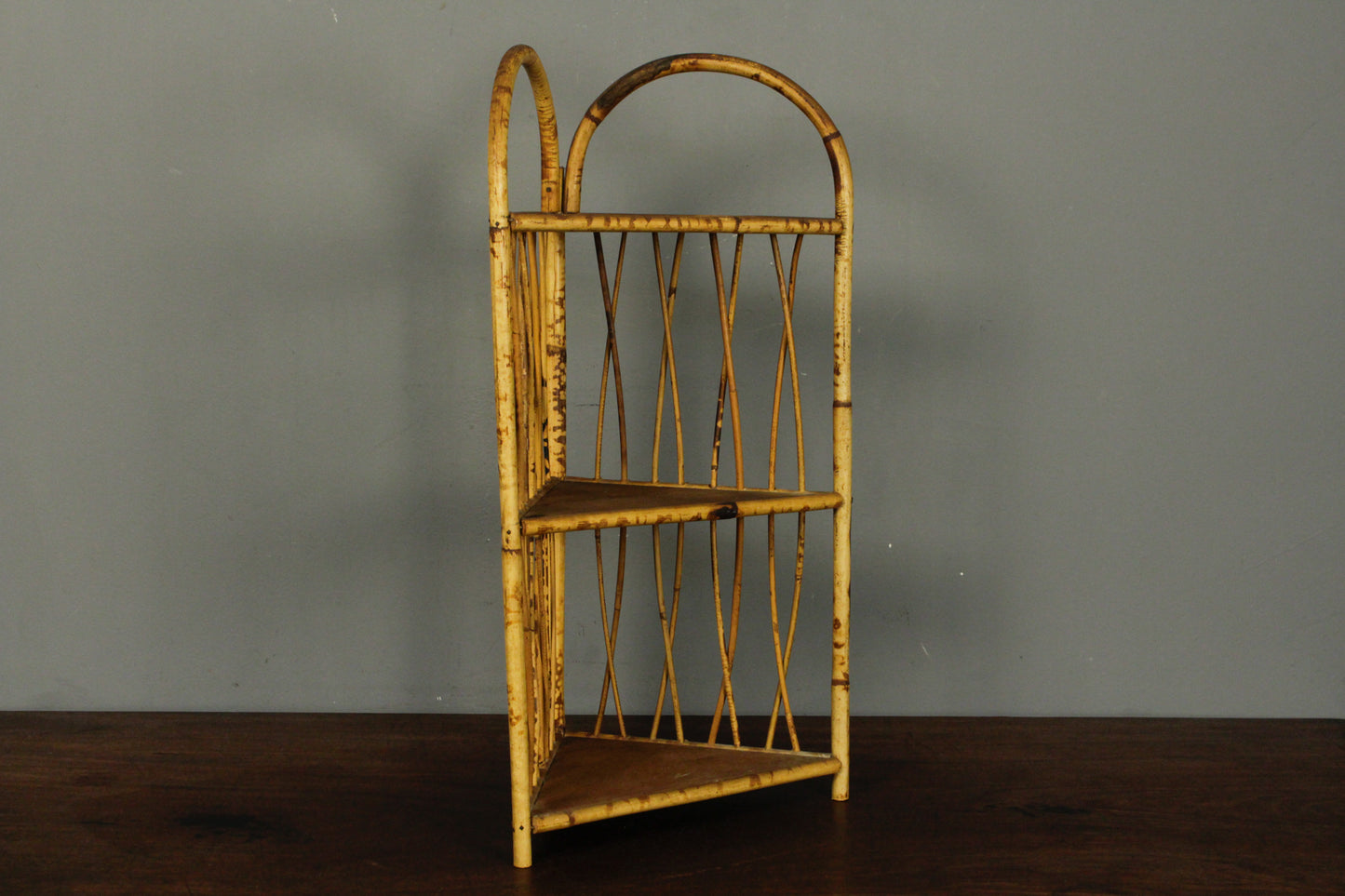 Small Bamboo Corner Shelf
