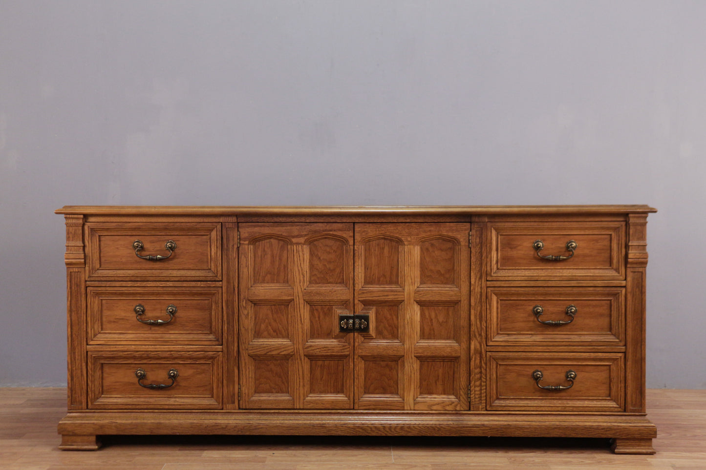Large Drexel "Guildhall" 9-Drawer Credenza - ONLINE ONLY