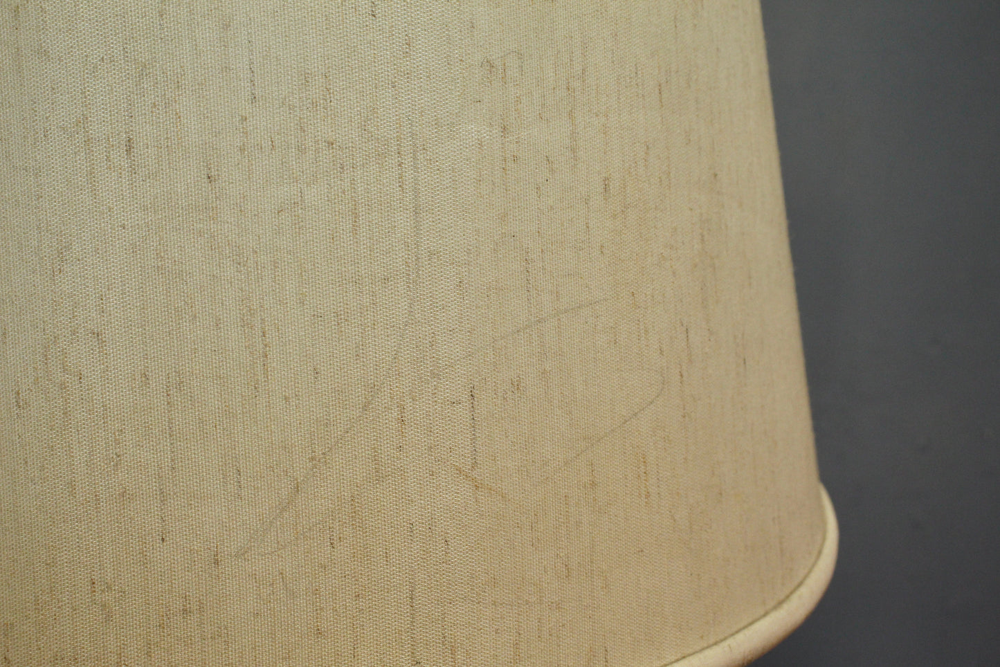 Atomic Black & White Chalkware Table Lamp