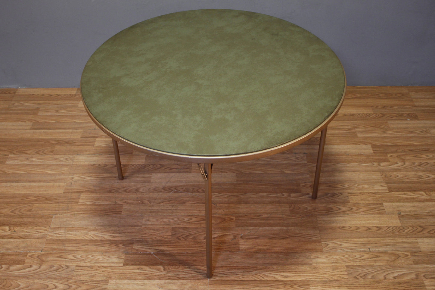 Samsonite Metal & Sage Vinyl Folding Table