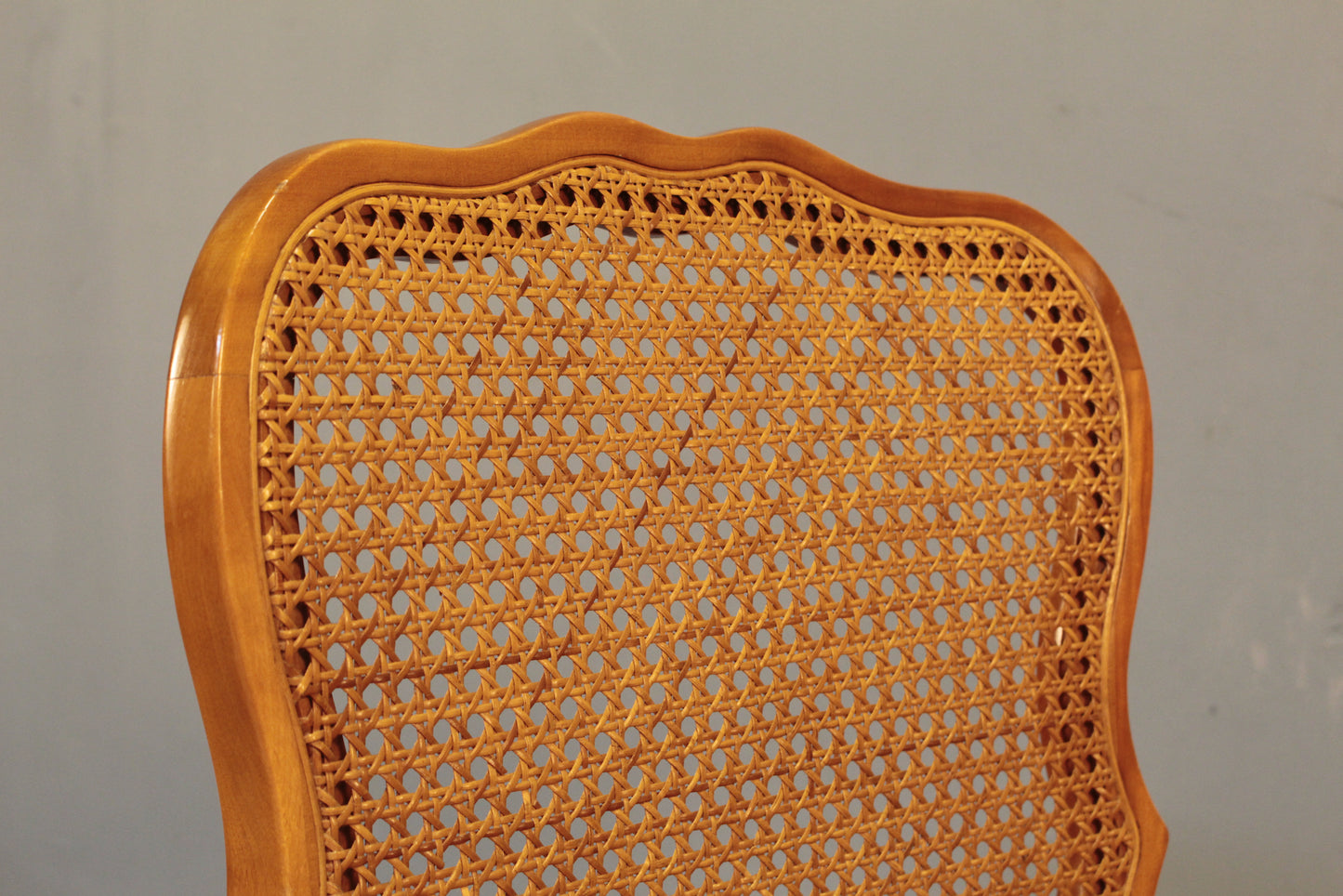 French Provincial Cane & Black Side Chair
