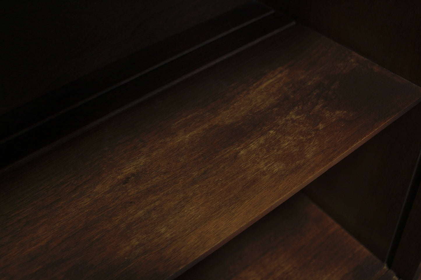 Bassett Walnut & Glass 3-Drawer Wall Unit - ONLINE ONLY
