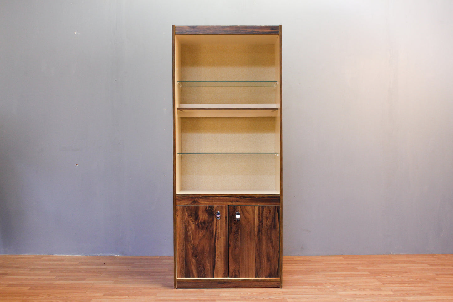 Laminate Illuminated 2-Door Wall Unit