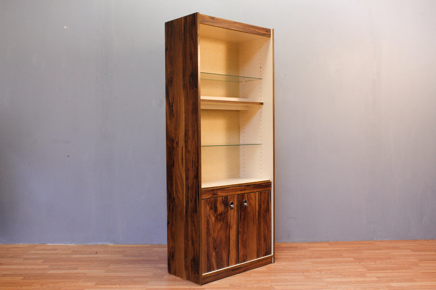 Laminate Illuminated 2-Door Wall Unit