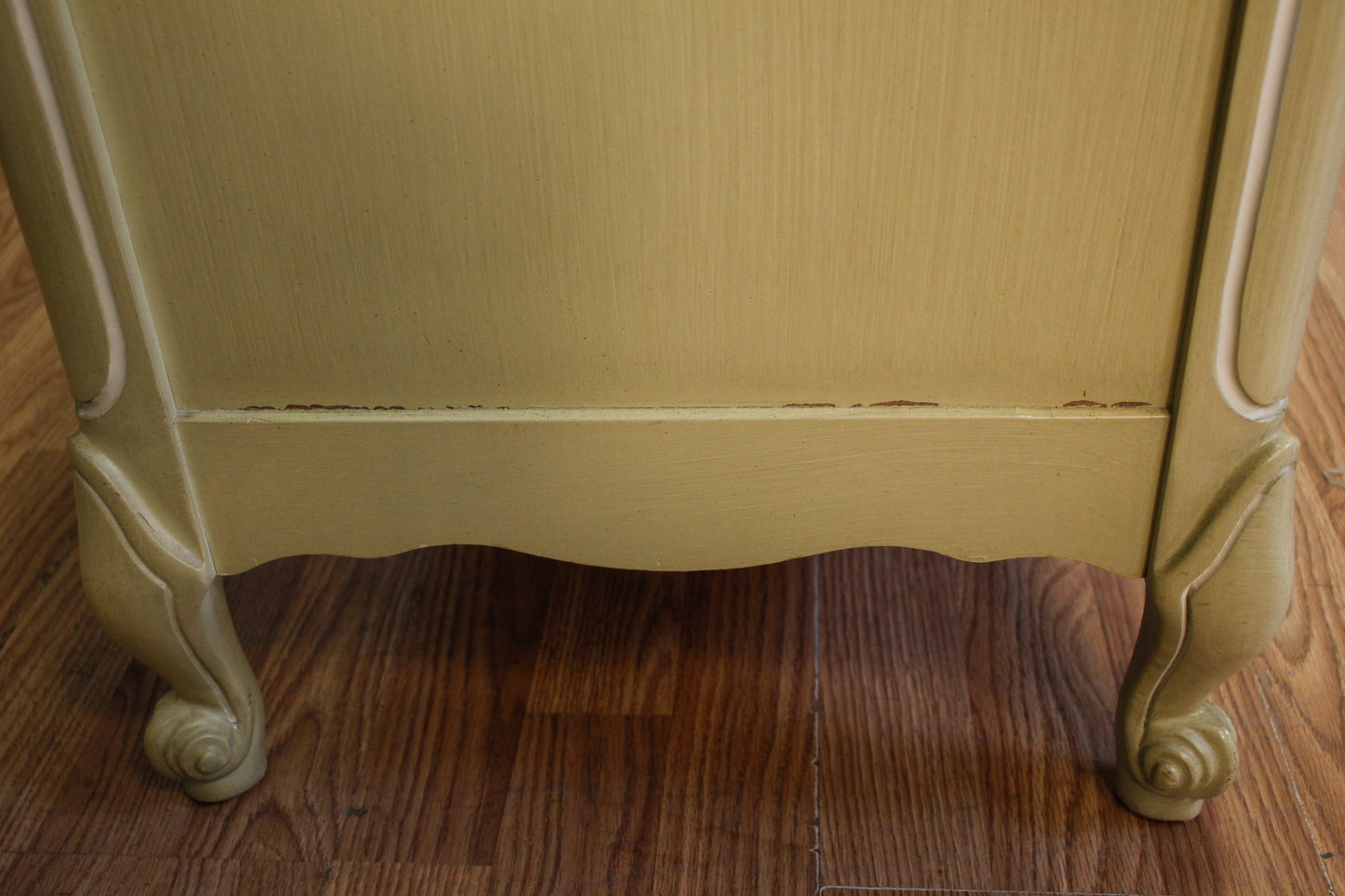 French Provincial Honeydew 4-Drawer Desk - ONLINE ONLY