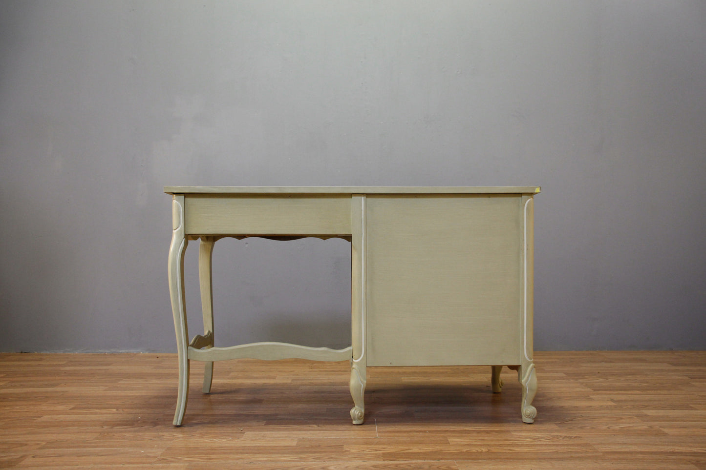 French Provincial Honeydew 4-Drawer Desk - ONLINE ONLY